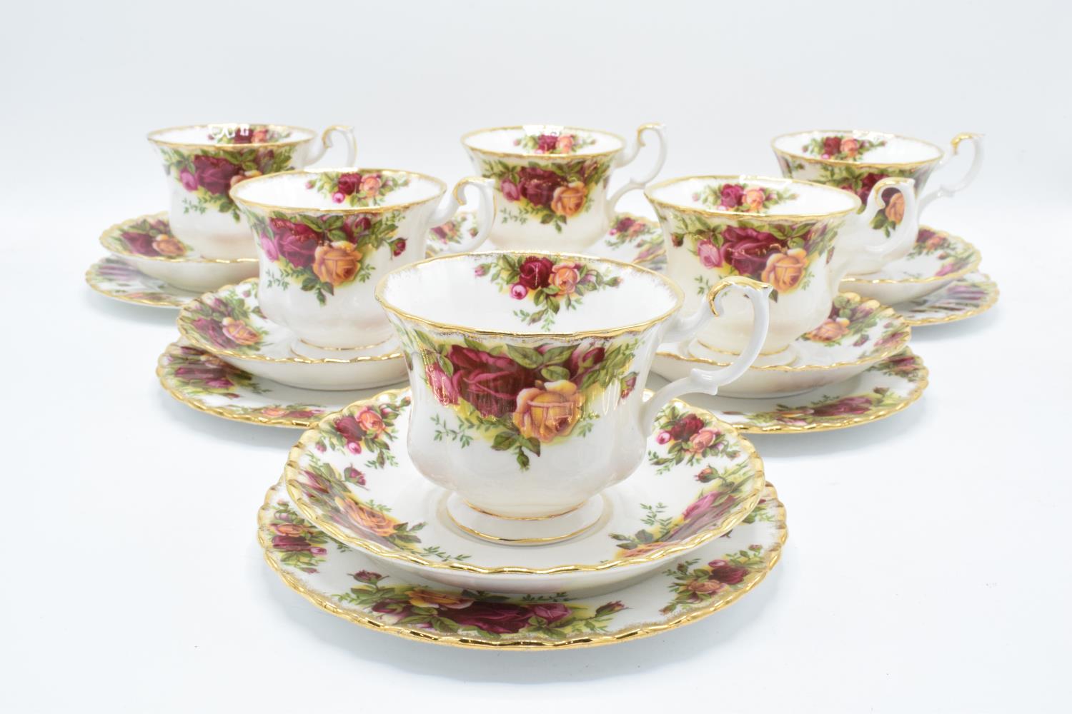 A collection of Royal Albert Old Country Roses items to include 6 trios (18 pieces). In good