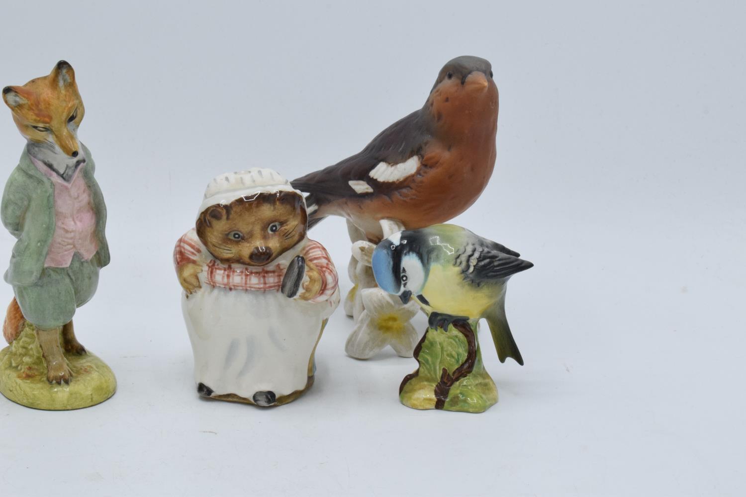 A mixed collection of pottery to include Beswick Beatrix Pottery figures Mrs Flopsy Bunny, Mrs - Image 3 of 3