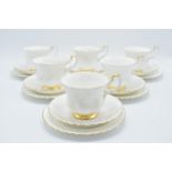 A collection of Royal Albert Val D'or items to include 6 trios (18 pieces). In good condition with