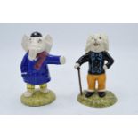 Royal Doulton Rupert the Bear figures Leading the Way RB3 and Beswick Ware Edward Trunk (2). In good