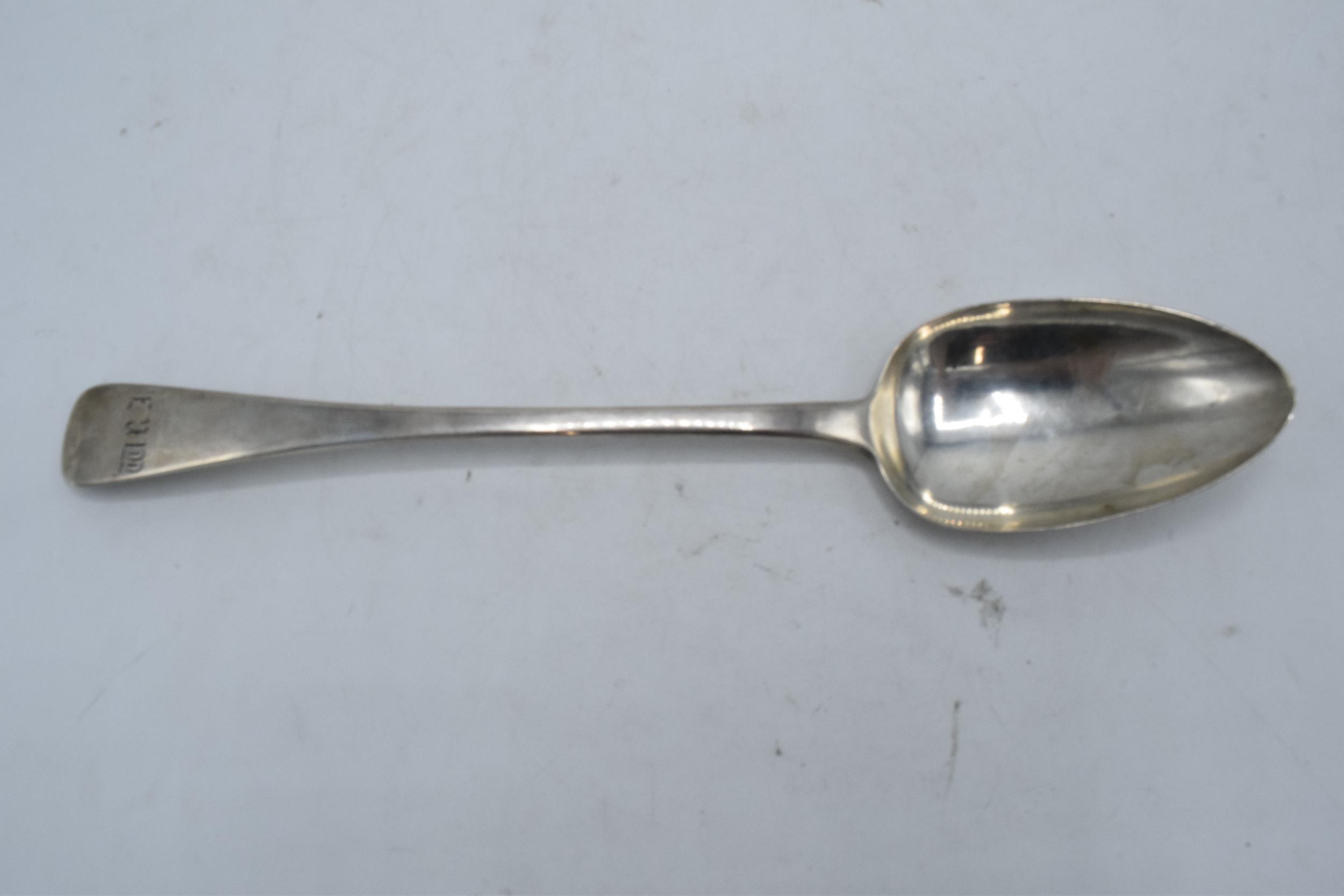 A William IV/ Victorian silver basting spoon. London 1837. James Beebe. 105.4 grams.