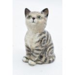 Beswick grey swiss roll seated kitten 1886. 10cm tall. In good condition with no obvious damage or