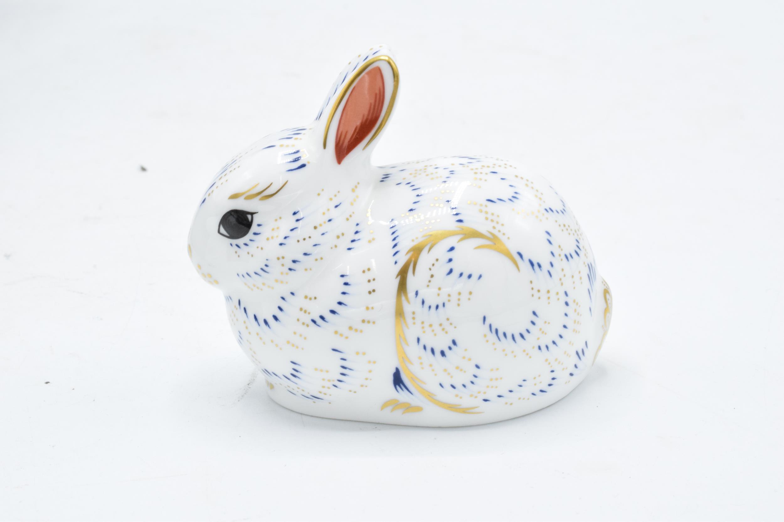 Boxed Royal Crown Derby paperweight in the form of a Bunny. Exclusive for the RCD Collectors - Image 3 of 4