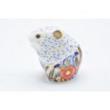 Boxed Royal Crown Derby paperweight in the form of a Poppy Mouse. First quality with stopper. In