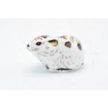 Boxed Royal Crown Derby paperweight in the form of a Bank Vole. Exclusive for the RCD Collectors