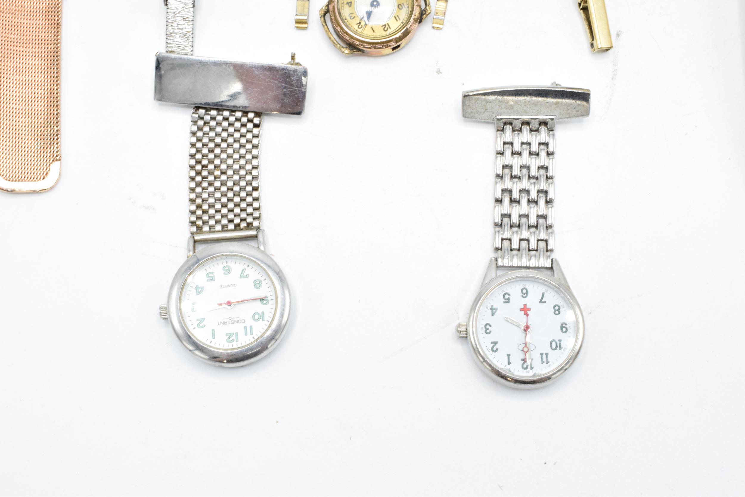 Box of fashion and other watches inc. 2 x nurses watches - Image 2 of 4