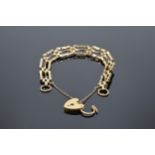 9ct gold gate bracelet 7.9g