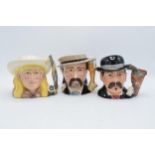 A collection of Royal Doulton character jugs from the Wild West Collection to include Annie Oakley