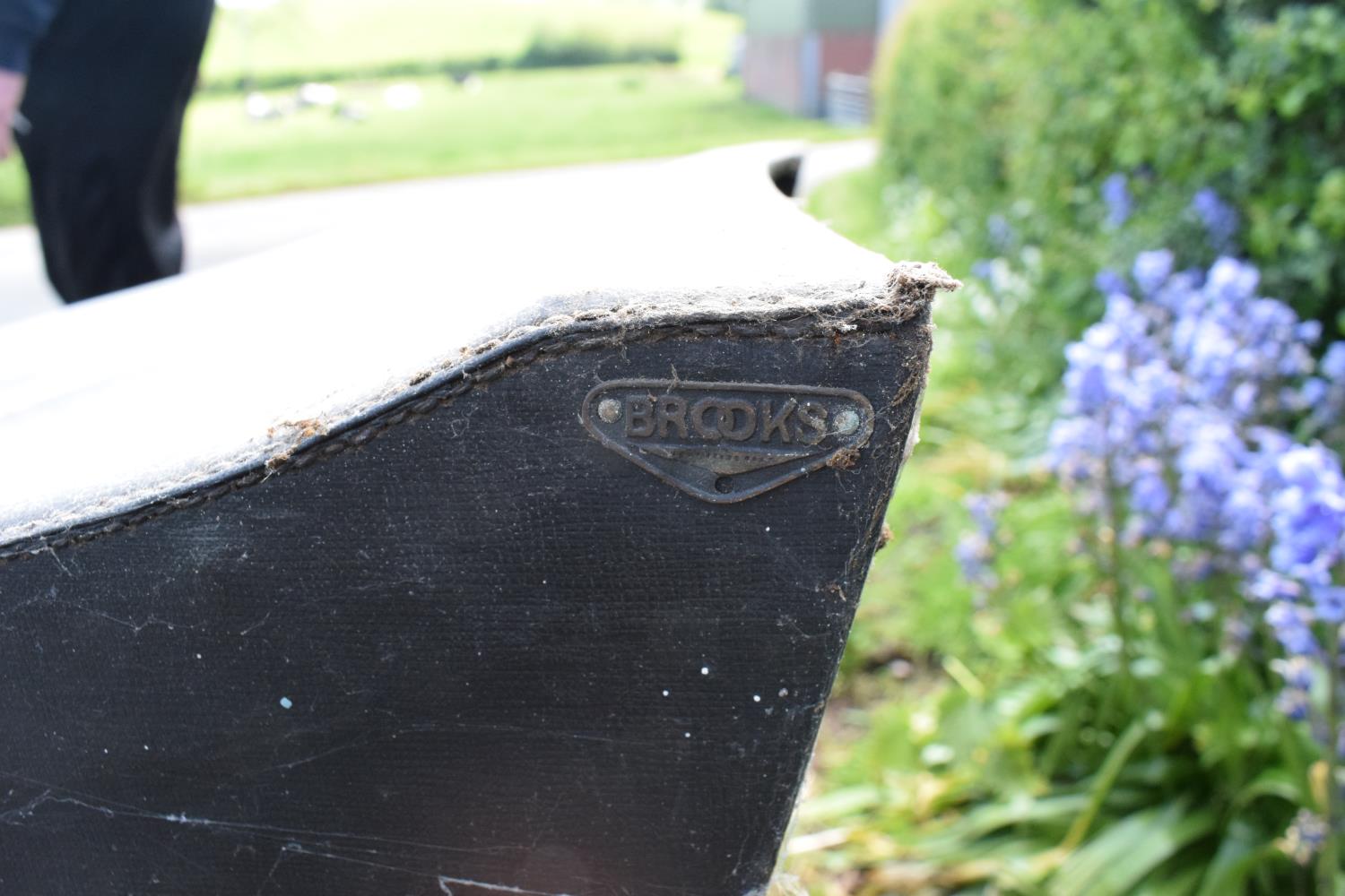 A large vintage Brooks fitted car trunk in an unusual shape believed by the vendor to be from a - Image 9 of 9