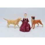 A collection of items to include a Royal Worcester figure Grandmother's Dress 3081 and boxed Royal