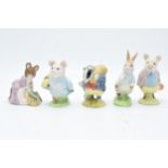 A collection of Beatrix Potter figures to include Beswick Little Pig Robinson, Pigling Bland and