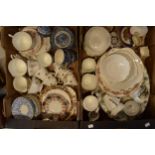 A mixed collection of 19th and 20th century pottery to include a Duchess part tea set, blue and
