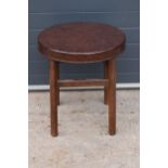 An Art Deco bakelite and beech occasional table. Circa 1930 and stamped on the underside ?GB Ltd HW?