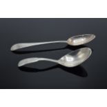 Georgian Women Silversmiths: A George III Old English pattern silver teaspoon, Peter & Ann