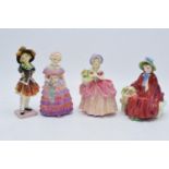 A collection of Royal Doulton figures to include Pearly Girl a/f, The Little Bridesmaid HN1433 (