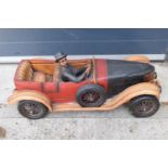 A vintage Reprocrafters style large model of a vintage car '1913' to number plate. 69cm long. In