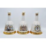 A collection of Wade Bells Whisky Decanters sealed with contents to include 60th Birthday of HM