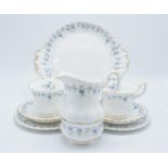 A collection of Royal Albert items in the Memory lane design to consist of 6 trios, milk jug,