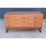 Mid century / retro E Gomme G-Plan sideboard with 6 drawers. 131 x 48 x 72cm tall. In good