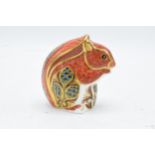 Royal Crown Derby paperweight in the form of a Red Squirrel. First quality with stopper. In good