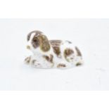 Boxed Royal Crown Derby paperweight in the form of Scruff the puppy. Exclusive for the RCD