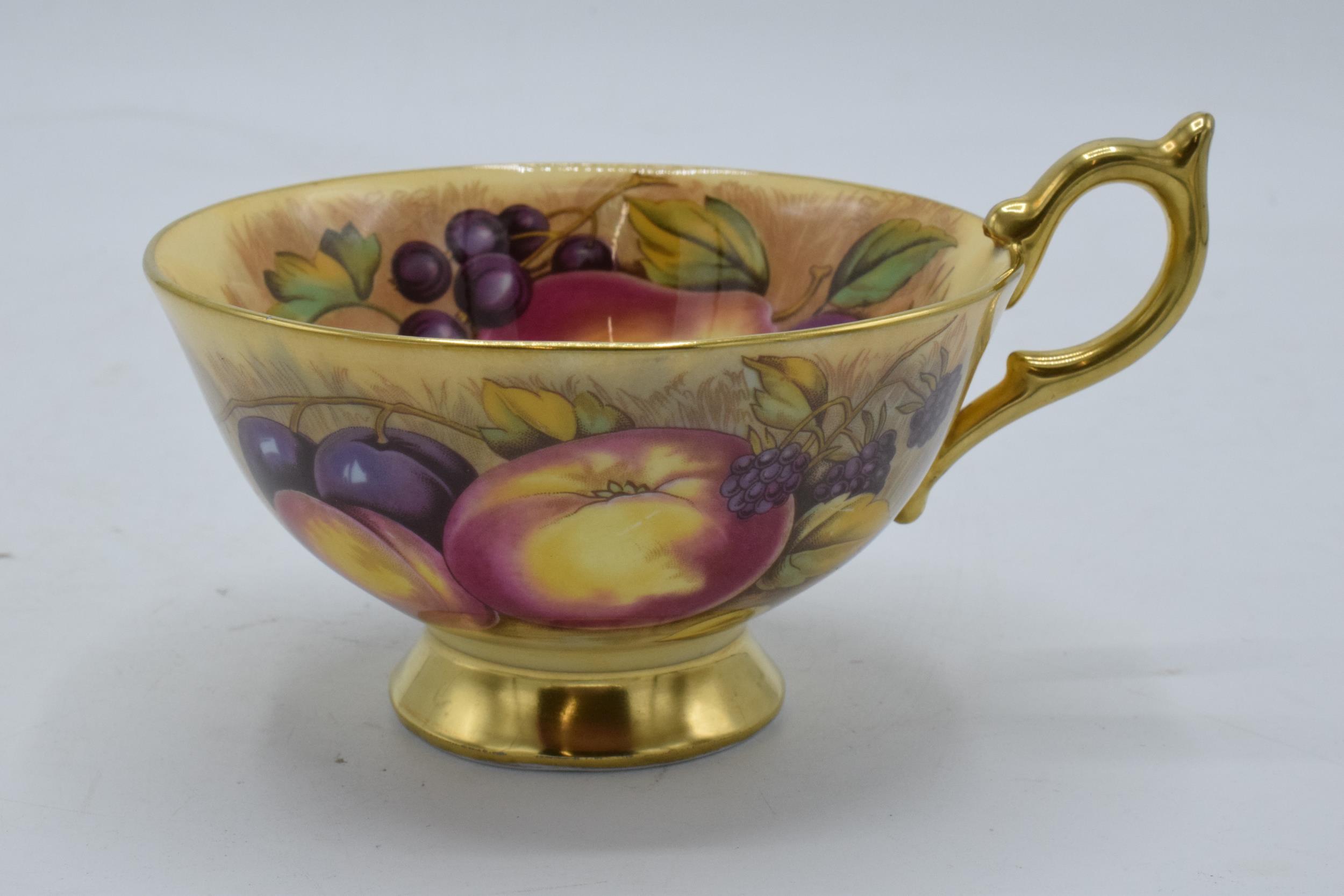 Aynsley cup and saucer in the Orchard Gold design (2). Both pieces are signed by N. Brunt. In good - Image 5 of 8