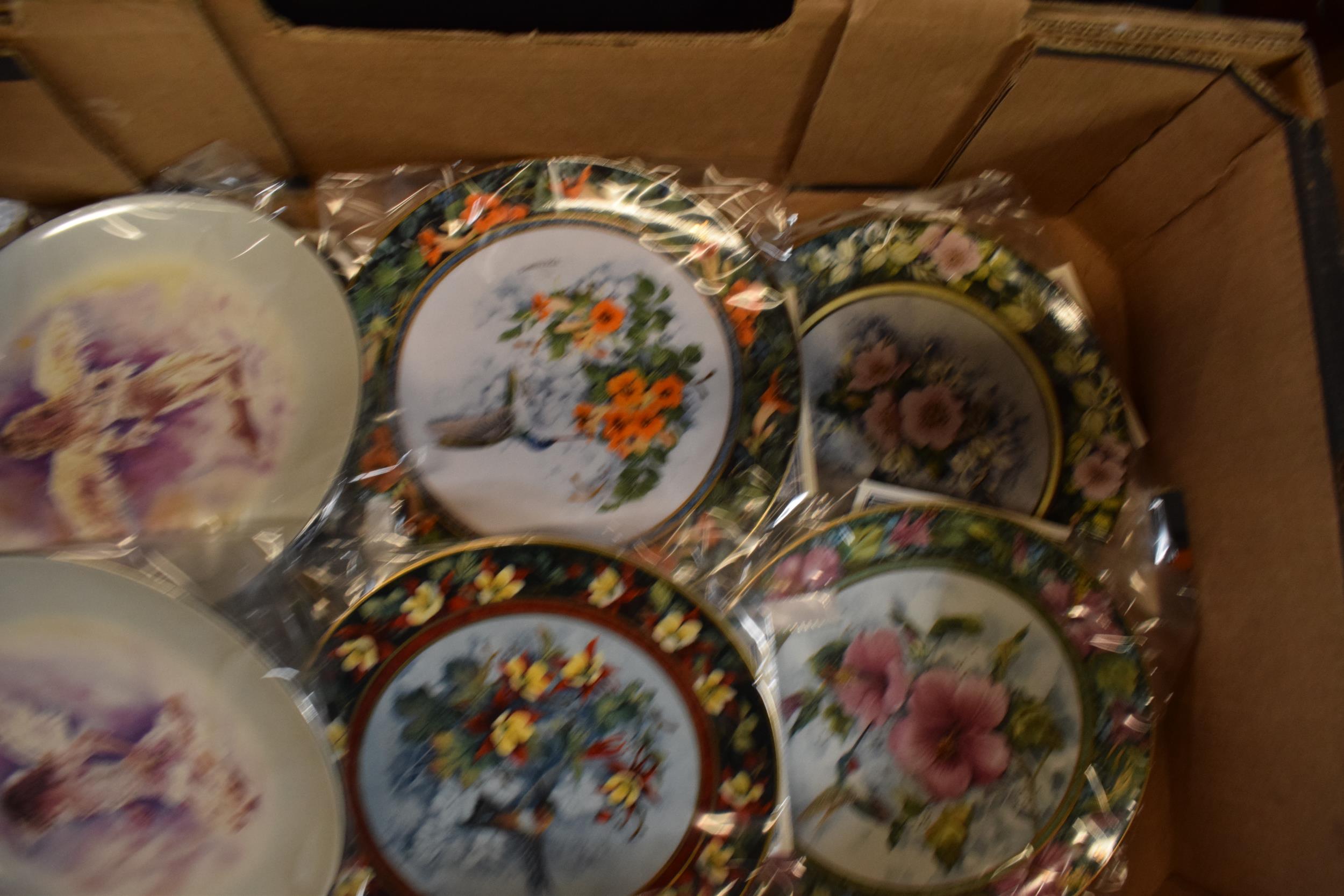 A large collection of Franklin mint and similar wall plates with designs such as children scenes, - Image 3 of 3