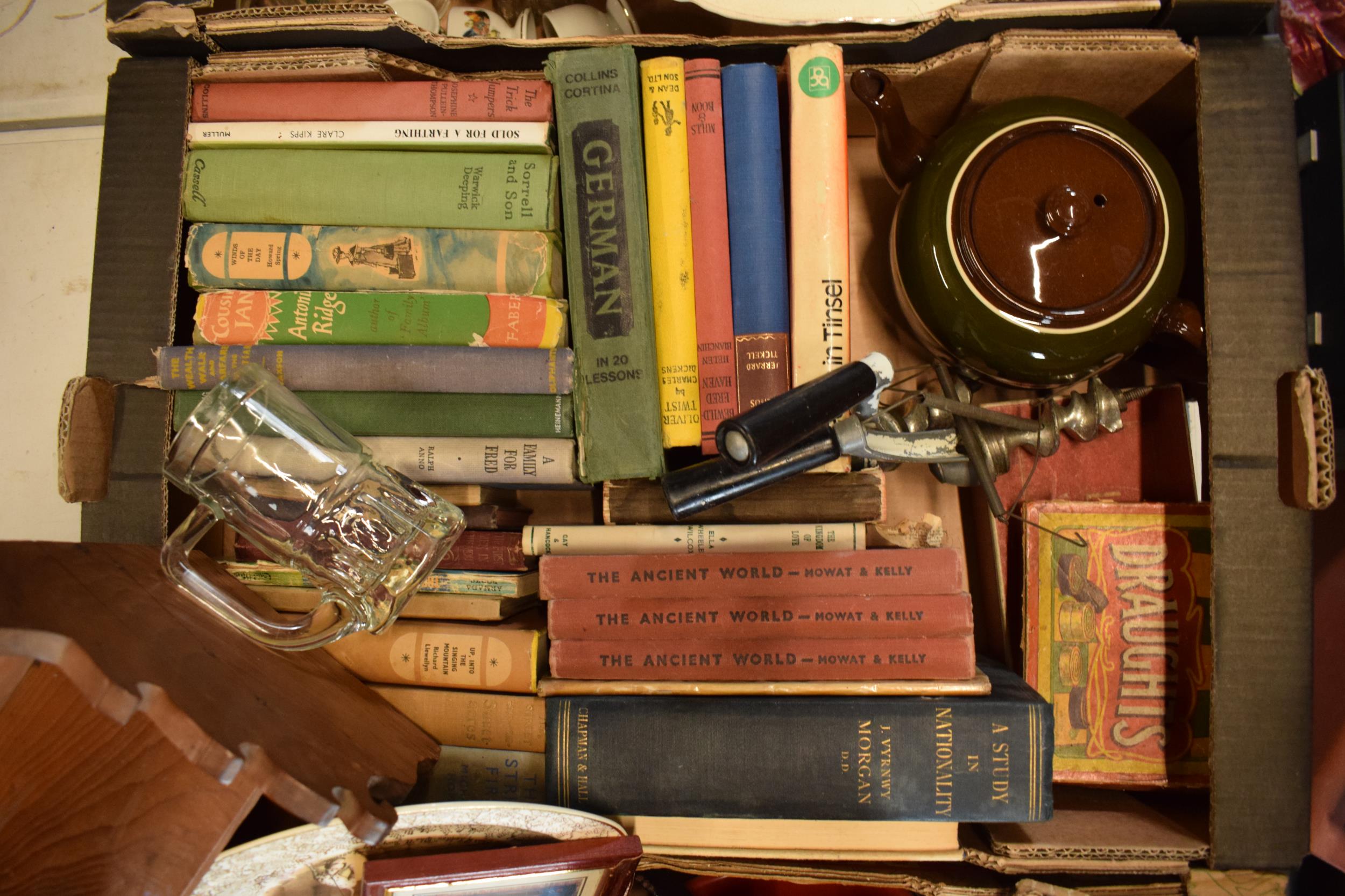 A mixed collection of items to include an enamel candlestick, leather hat, early 20th century - Image 2 of 3