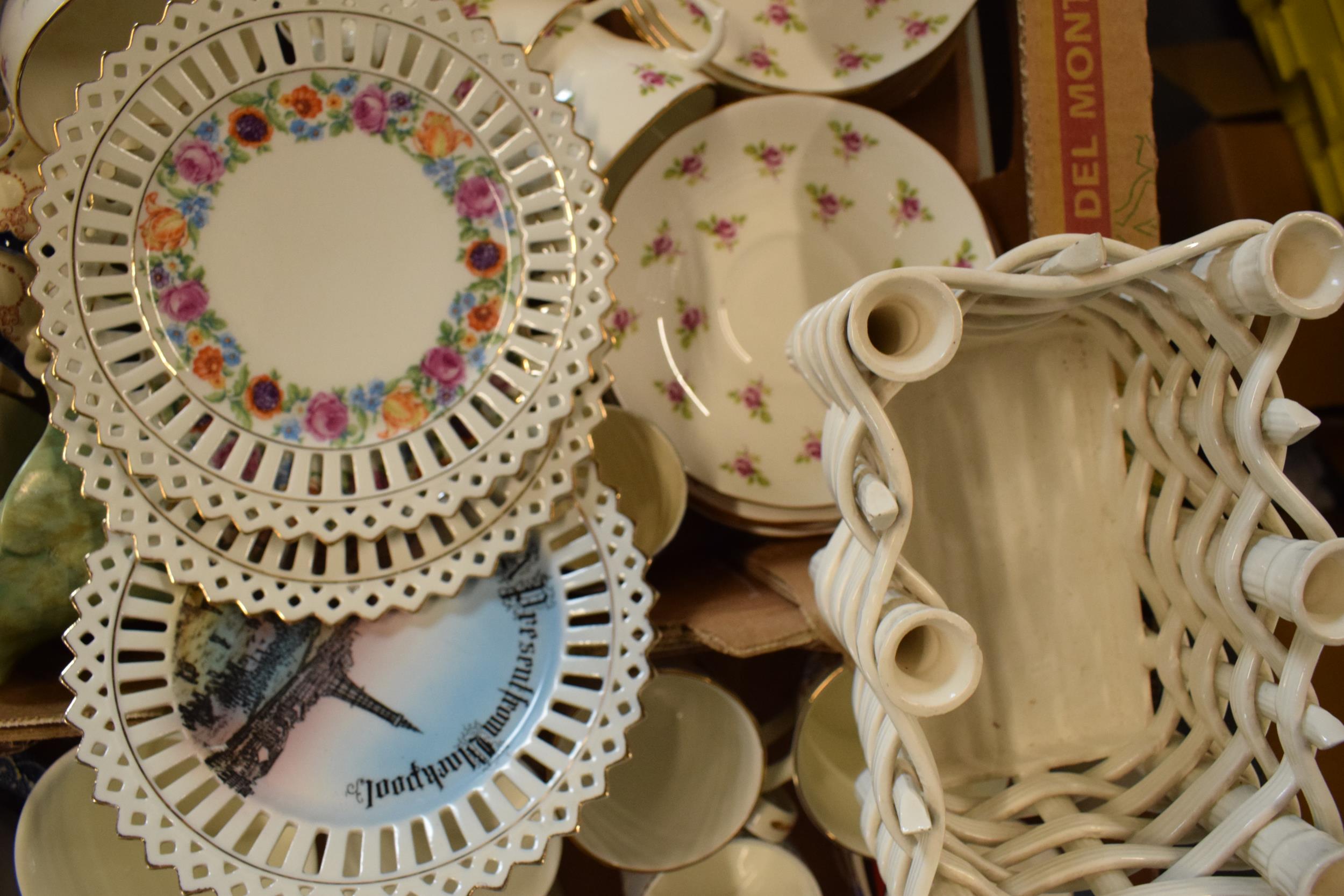 A mixed collection of items to include Wedgwood, 19th century pottery, coronation mugs, a floral - Image 10 of 11