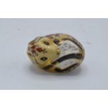 Boxed Royal Crown Derby paperweight in the form of a Country Mouse. First quality with stopper. In
