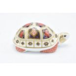 Boxed Royal Crown Derby paperweight in the form of a Tortoise. First quality with stopper. In good