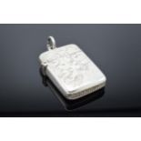 Silver vesta case hallmarked for Birmingham 1898. 13.8 grams. In good condition with expected wear