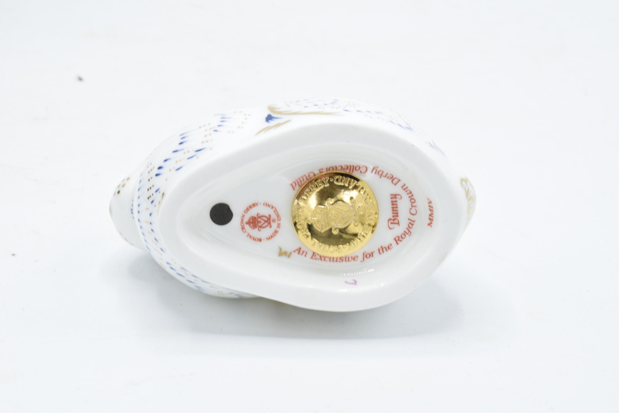 Boxed Royal Crown Derby paperweight in the form of a Bunny. Exclusive for the RCD Collectors - Image 4 of 4