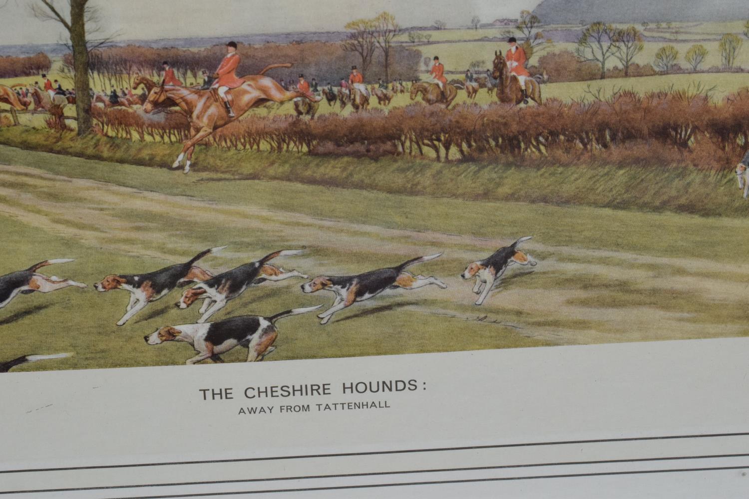 A framed Cecil Aldin print of 'The Cheshire Hounds: Away from Tattenhall' published by Felix - Image 2 of 7