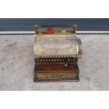 A 19th / 20th century cash register by National Cash Register Co, Dayton, Ohio, USA. Size 36 1/4. In