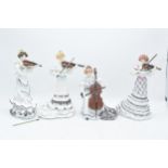A collection of Royal Doulton figures 'Edwardian String Quartet' to include First Violin HN3704,