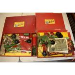 A collection of vintage Meccano items and parts. In used condition.