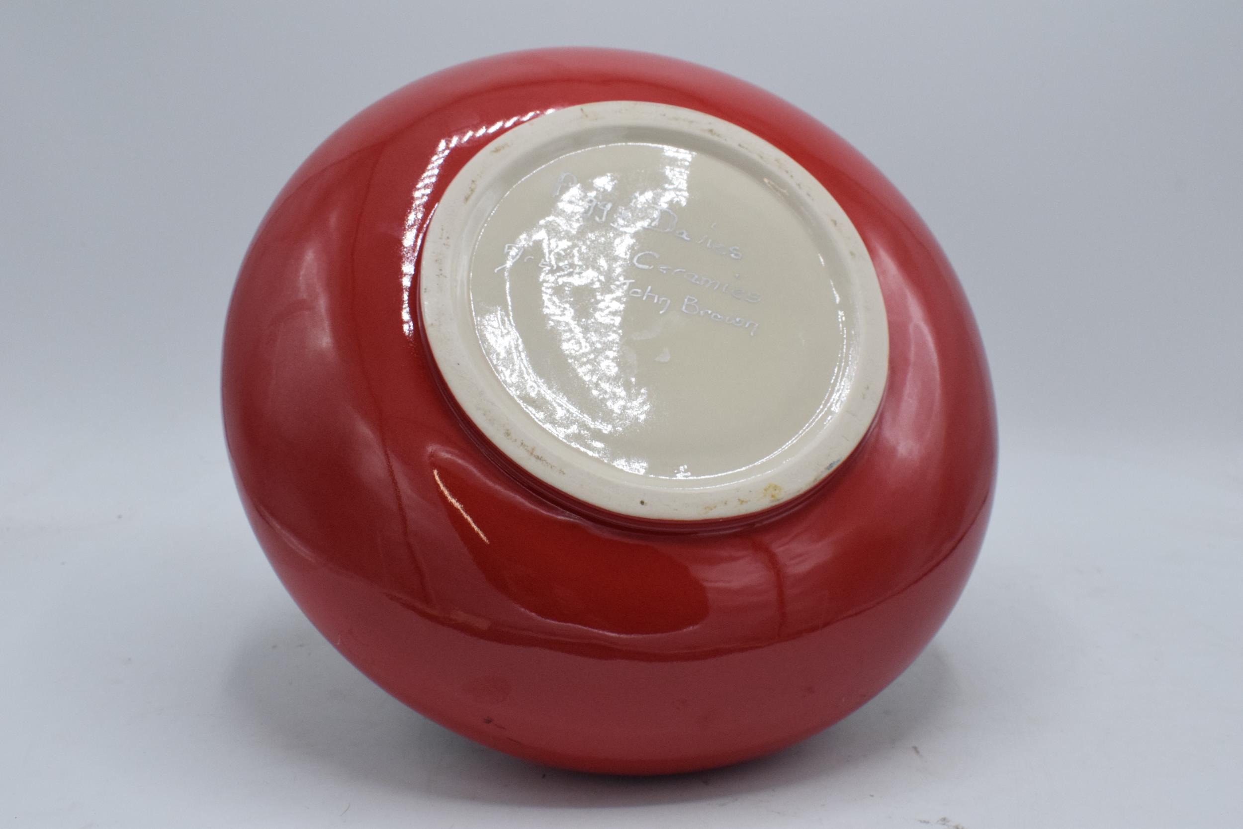 Peggy Davies Ceramics Ruby Fusion prototype vase by Artist John Brown (hard to produce due to - Image 7 of 7