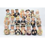 A good collection of Royal Doulton Doultonville Toby jugs to include Len Lifeboat D6811, Pat