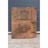 An interesting late 19th century cast metal door (possibly for a furnace / oven) with 'Hanson