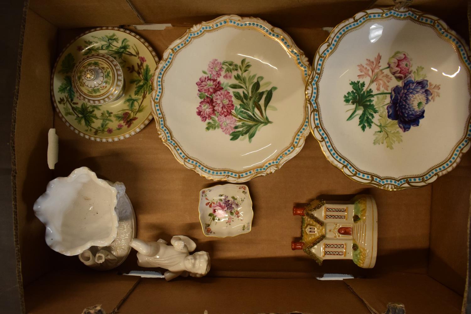 A collection of 19th but mainly 20th century Staffordshire and other pottery to include comports,