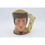 Large Royal Doulton double-sided character jug of Davy Crockett / Antonio Lopez de Santa Anna.