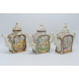 A collection of Sadler The World of Tea Collection teapots to include Tea Ceremony, Ceylon Tea and