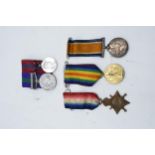 A collection of medals on ribbons to include The Great War for Civilisation 1914-1919 (SPR T G