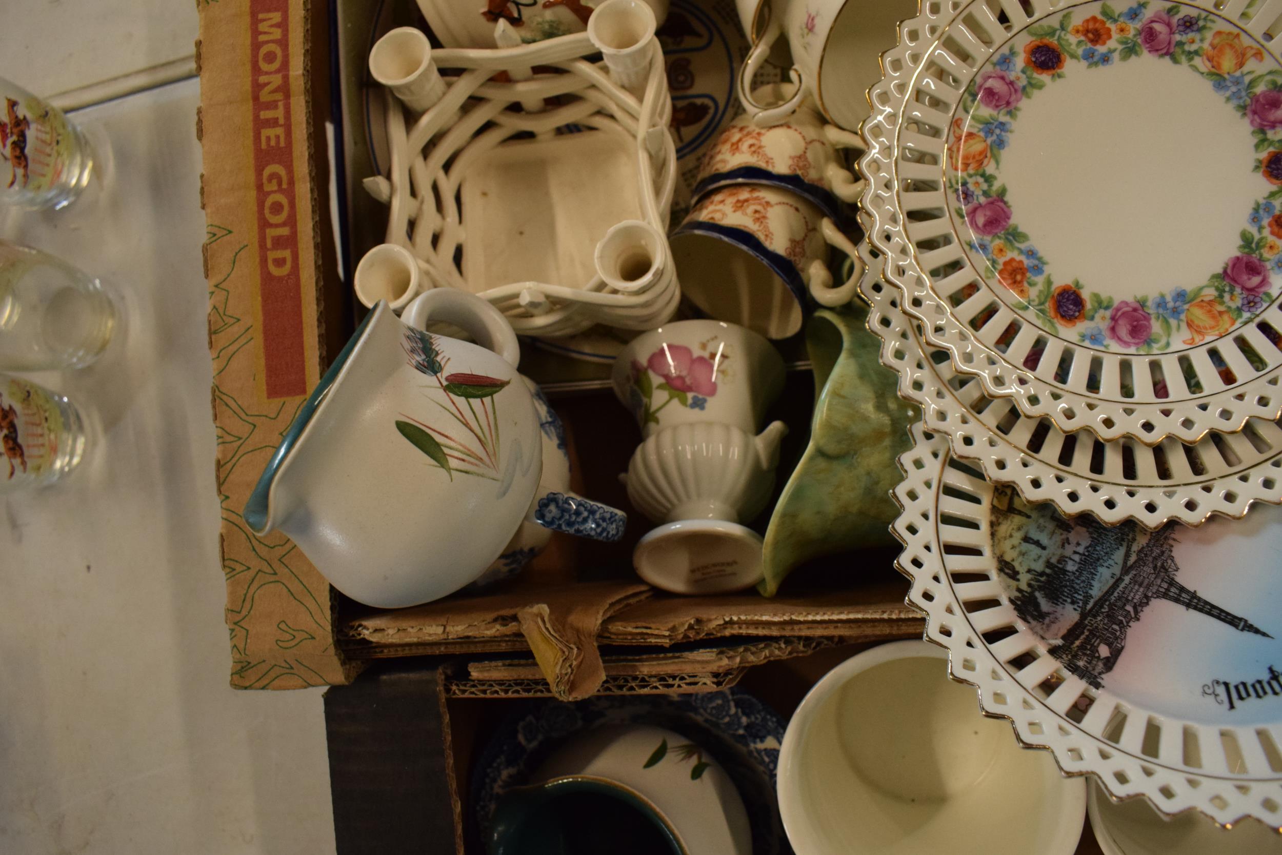 A mixed collection of items to include Wedgwood, 19th century pottery, coronation mugs, a floral - Image 11 of 11