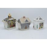 A collection of Sadler Teapots to include Tudor House, A Christmas Carol and a Wade English Life