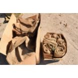 A large collection of hessian sacks and bags (no postage)