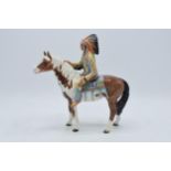 Beswick Mounted Indian on Skewbald horse 1391. 22cm tall. In good condition with no obvious damage