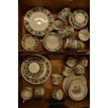 A large collection of vintage mid century Broadhurst Ironstone Kathie Winkle tea and dinner ware