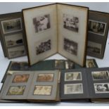 A collection of old photograph albums to include odd photos of local interest such as Croxden Abbey,